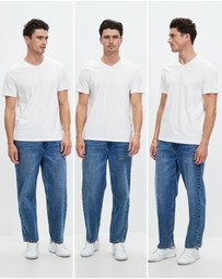 Staple Superior - 3-Pack Organic Basic V Neck Tee