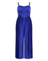 City Chic - Palazzo Pleat Jumpsuit