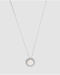 Georgini - Georgini Opal Glow Marrinawi White Created Opal Silver Pendant