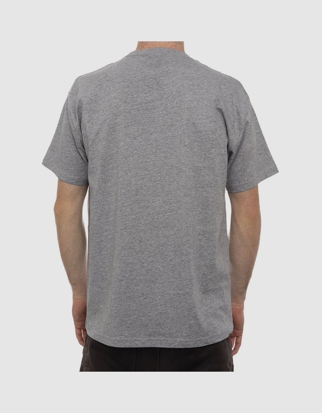 Fallen Footwear - Fallen Footwear Men Neuveaux Marle 100% Cotton Tees Regular Fit Grey