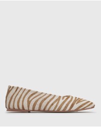 Betts - Cooper Leather Pony Hair Ballet Flats