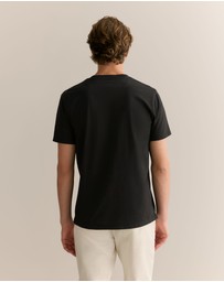 Trenery - Organically Grown Cotton Crew T-shirt in Black
