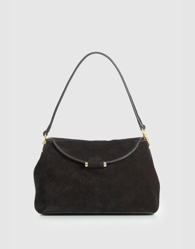 Evity - Iris Suede Leather Shoulder Bag