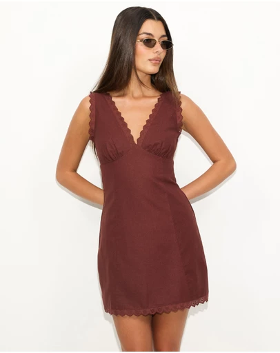 Dazie - Weekend Wine Mini Dress