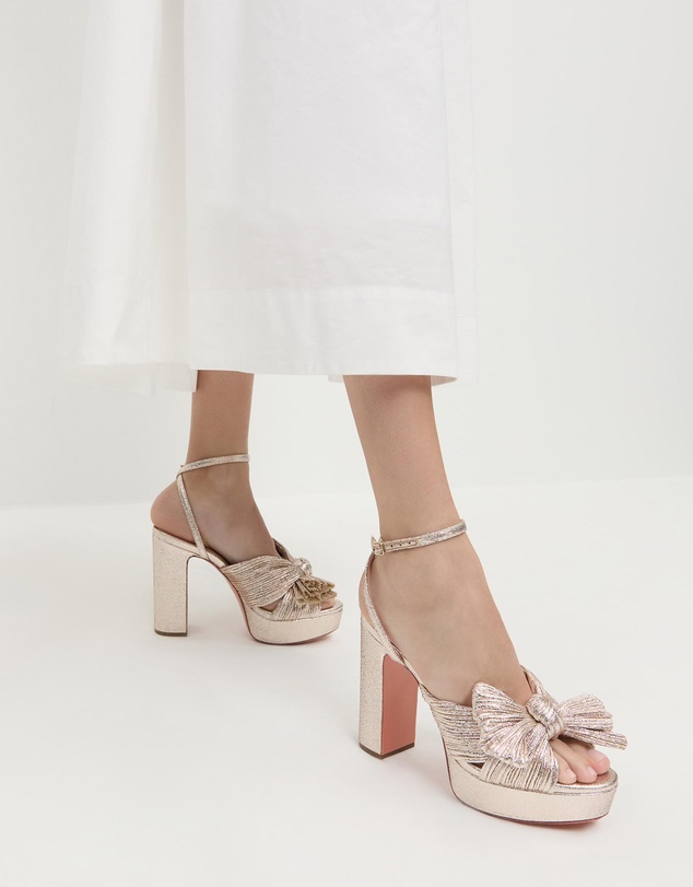 Loeffler Randall - Natalia Pleated Platform Sandals