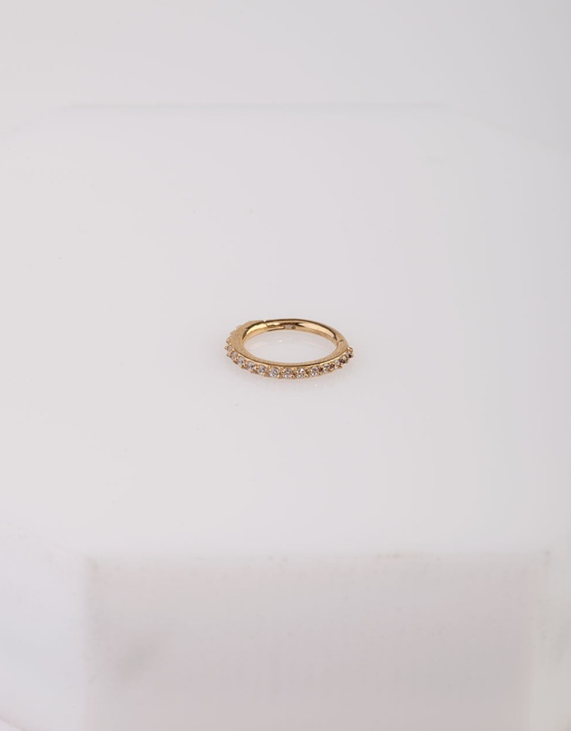 Lovisa - Gold Surgical Steel Hinged Ring Body Jewellery
