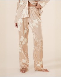 Gingerlilly - Elina Botanical Silky Satin PJ set
