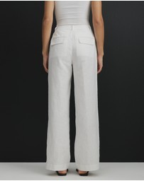AERE - Straight Leg Linen Pants