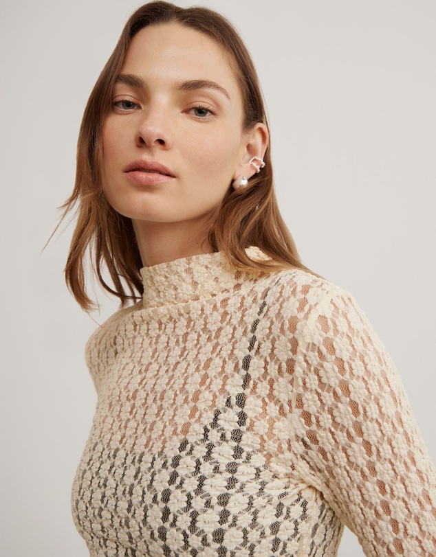 Witchery - Textured Long Sleeve Top