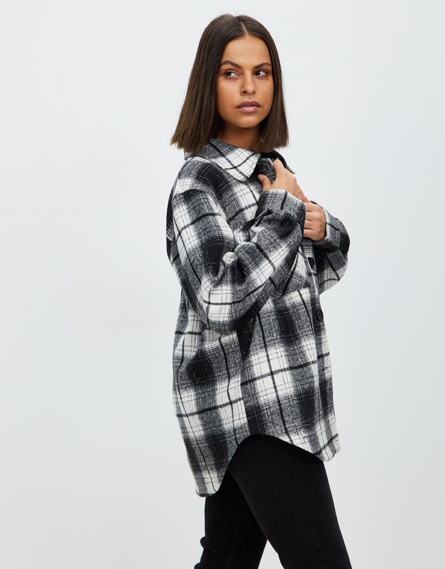 Atmos&Here - Abby Oversized Wool Blend Shacket