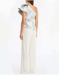 Carla Zampatti - Murano Brocade Flounce Shoulder Top