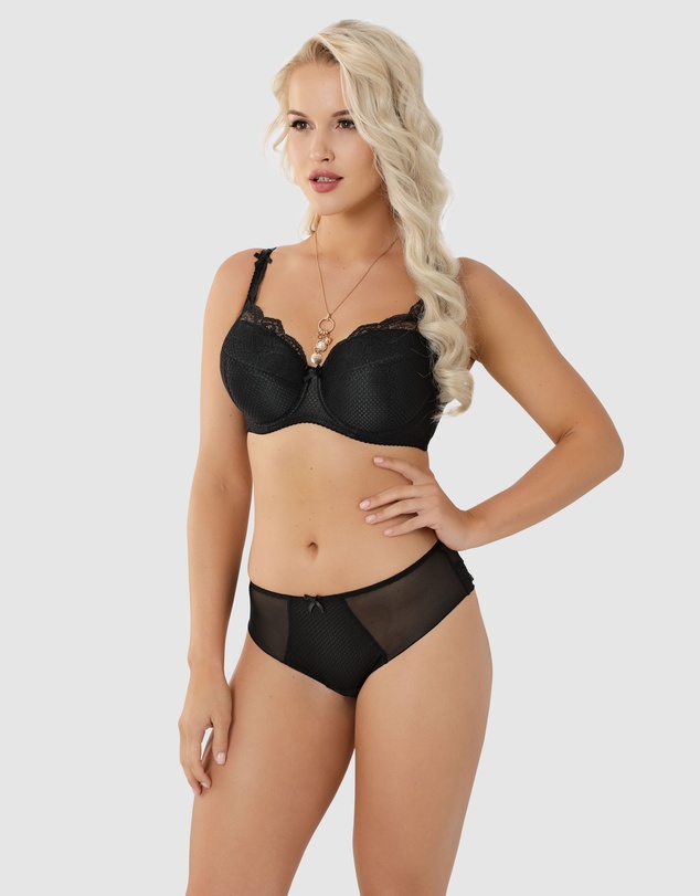 Nessa - Abbi Wired Padded Large Cup Bra with Lace