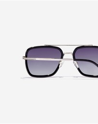 Hawkers Co - HAWKERS - IBIZA - POLARIZED BLACK GREY Sunglasses for Men and Women UV400