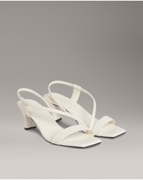 Calvin Klein - Leather Heeled Sandals