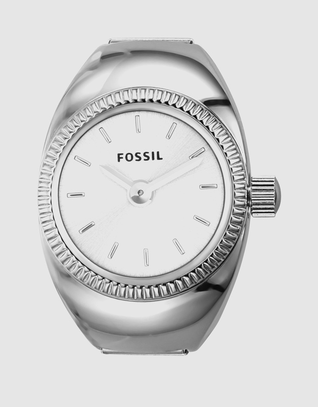 Fossil - Ring Watch Silver-Tone Analogue Watch