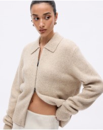 Minima Esenciales - Joryn Alpaca Wool Zip Cardigan