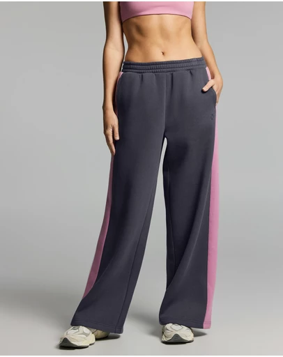 Rockwear - Blocked Cosy Fleece Wide Leg