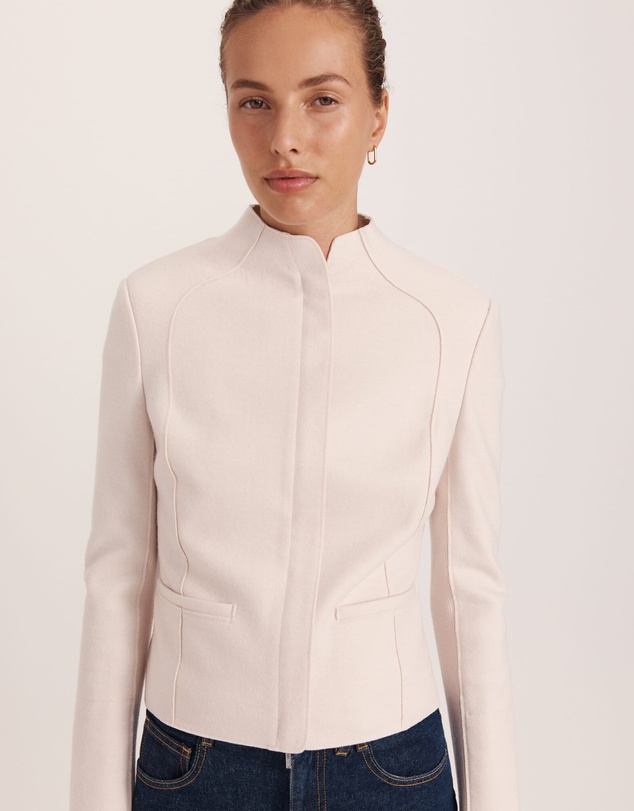 SABA - Karla Wool Fitted Biker Jacket
