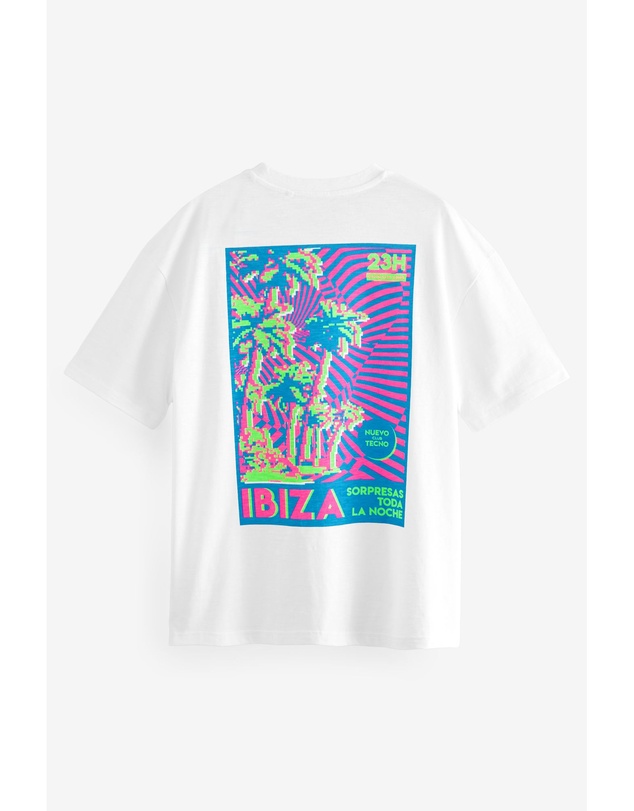 NEXT - Back Print Beach Graphic T-Shirt