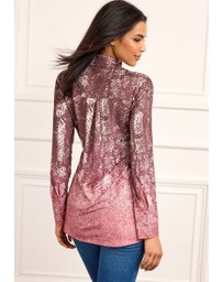 NEXT - Printed Wrap Tunic Shirt