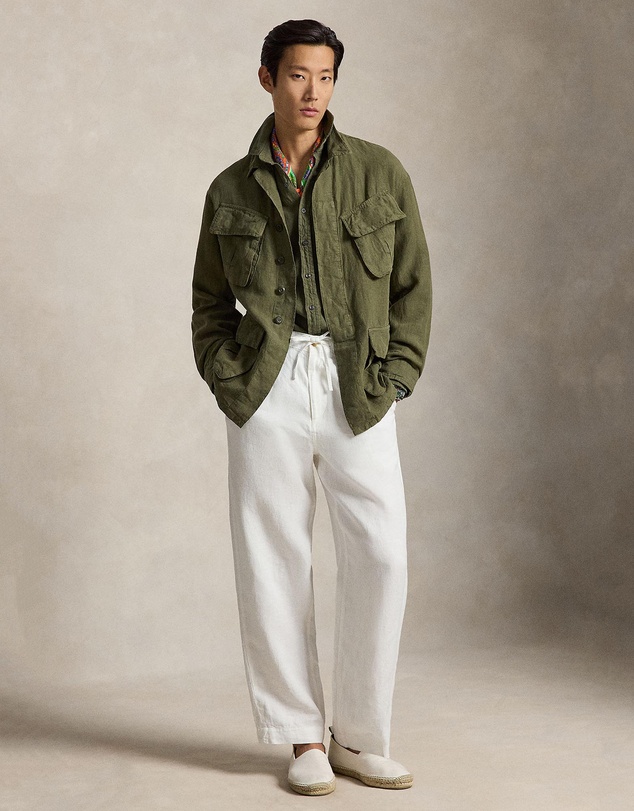Polo Ralph Lauren - Linen Utility Overshirt - ICONIC EXCLUSIVE