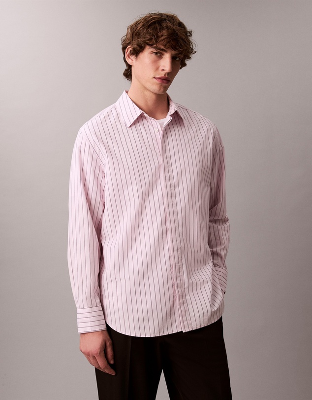 Calvin Klein - Stripe Relaxed Button-Down Shirt