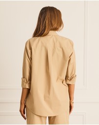 Heaven Australia - Latte Boyfriend Shirt