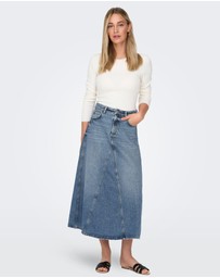 ONLY - Joslyn Denim Maxi Skirt