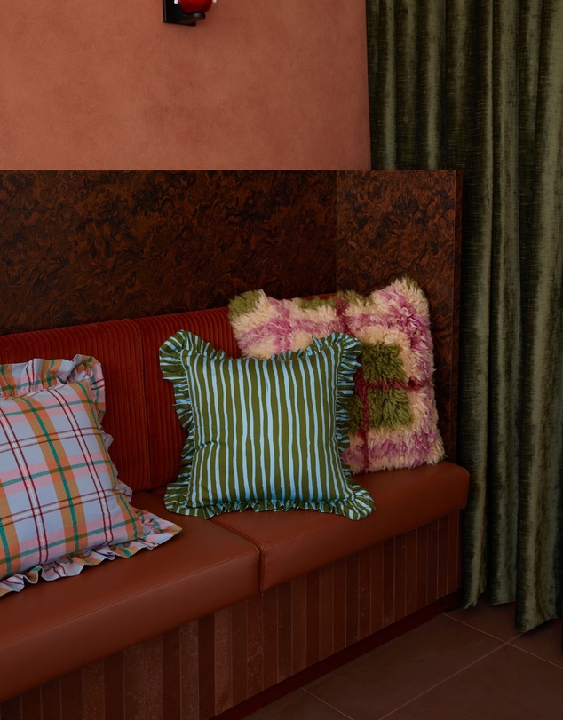 Mosey Me - Plaid Shag Cushion