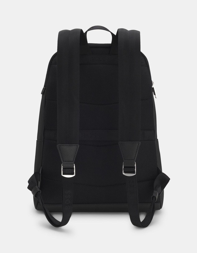 BOSS - Zair Logo Trim Structured Backpack