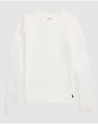 Polo Ralph Lauren - Club Cotton Long Sleeve Crew Neck Sleep T-Shirt