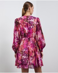 Sofia Irina - Mini Balloon Sleeve Dress
