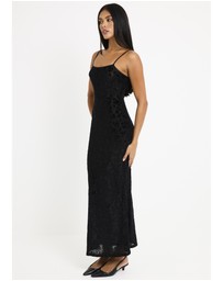 Alice In The Eve - Devon Burn Out Slip Maxi Dress