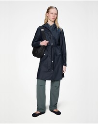 RAINS - Curve Women's Long Jacket Navy
