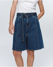 Marle - Belted Jean Shorts