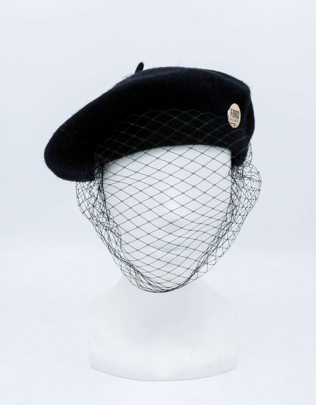 FORD MILLINERY - NIKKI Beret with veil