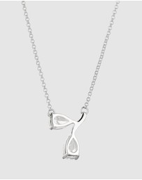 Elli Jewelry - Necklace Zirconia Drop 925 Sterling Silver