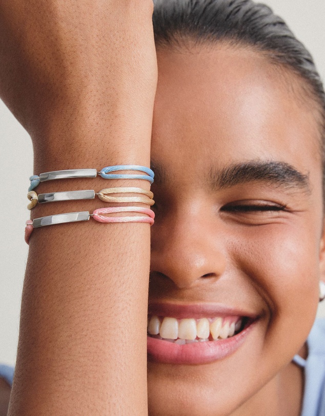 THOMAS SABO - THOMAS SABO Textile bracelet pink