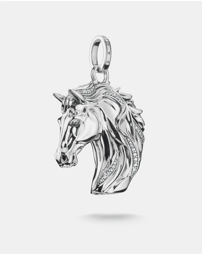 THOMAS SABO - THOMAS SABO Silver Horse Pendant with Zirconia