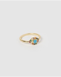 Izoa - Jordana Eye Ring Gold