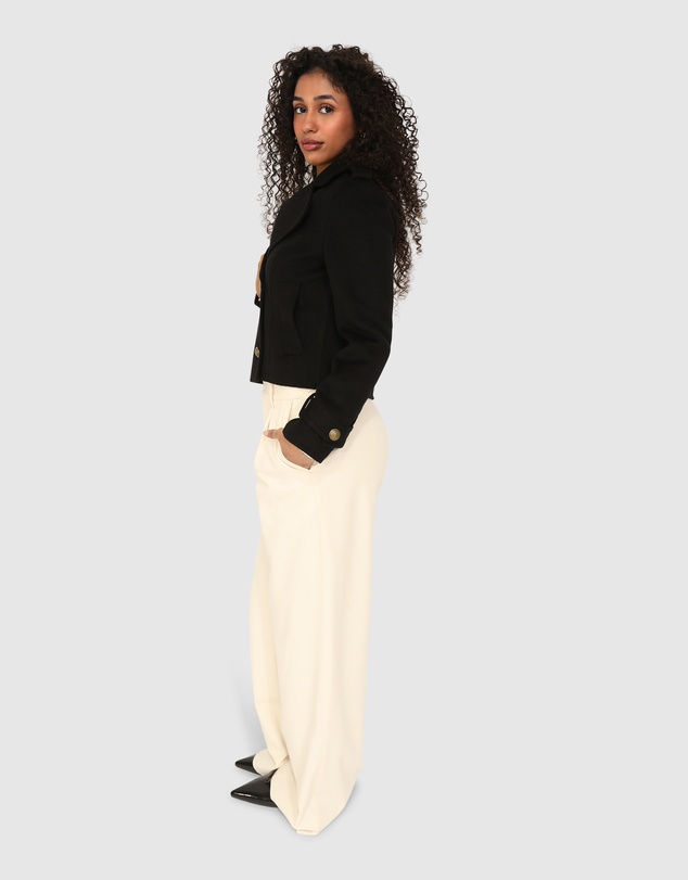 Belle & Bloom - Better Off Military Peacoat - Black