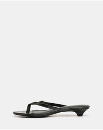 Therapy - Noir Thong Heels