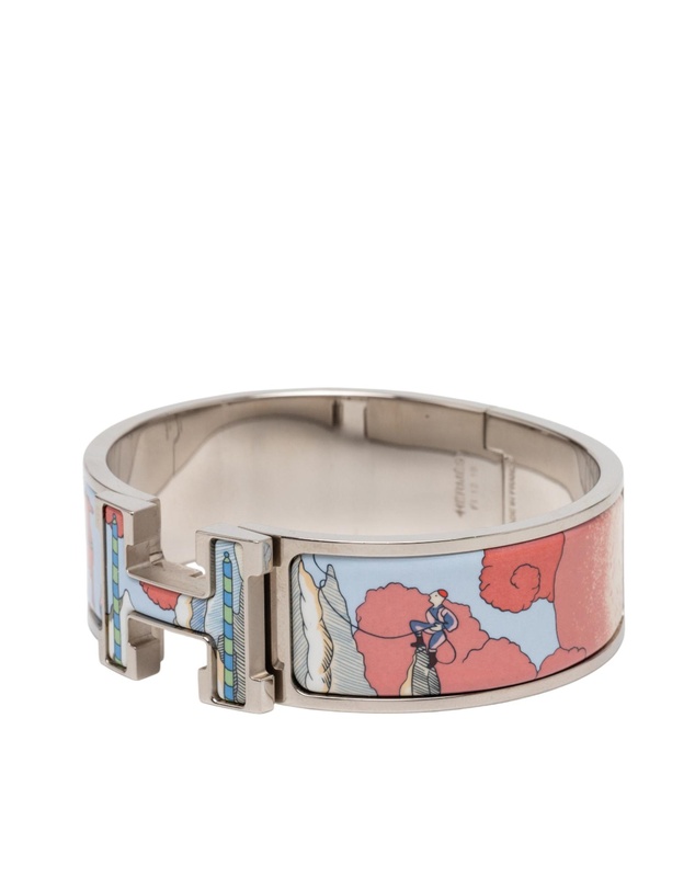 Pre-Loved by Azura Reborn - Pre-Loved Wide Enamel Cosmographia Universalis Clic Clac H Bracelet PM