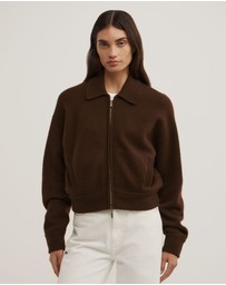 Witchery - Wool Knit Bomber Jacket