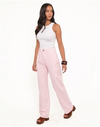Petal & Pup - Ailis Wide Leg Jean - Dusty Pink