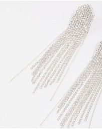 Lovisa - Silver Multi Chain Pointed Drop Earrings