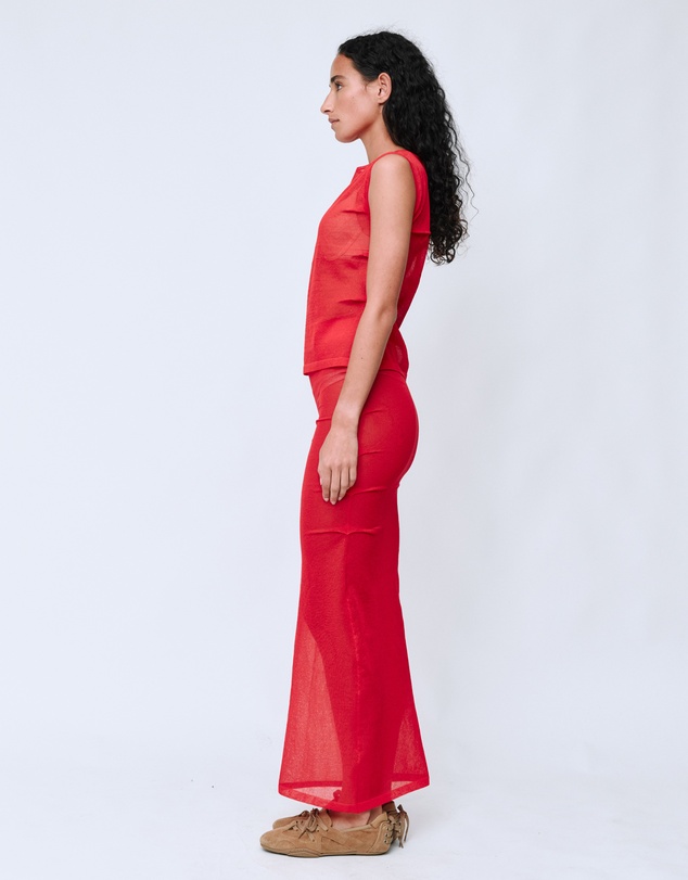 Wynn Hamlyn - Emma Sheer Knit Maxi Skirt