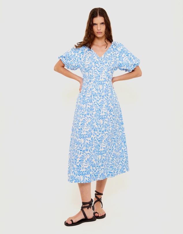 Staple the Label - Solea V-Neck Midi Dress