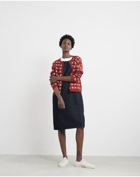 Seasalt - Seasalt Cornwall Red Kensa Checked Cardigan