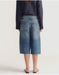 Decjuba - D-Luxe Denim Long Line Shorts